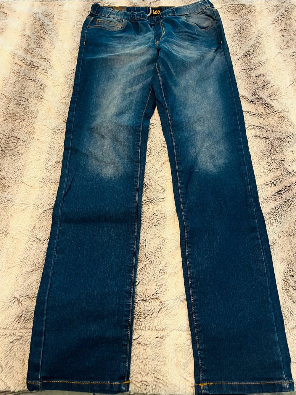 Lee Men's Dark Blue Straight Jeans